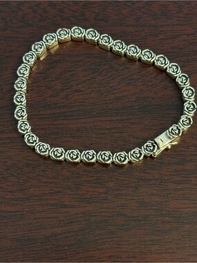 Or Paz Silver Rose Link Bracelet